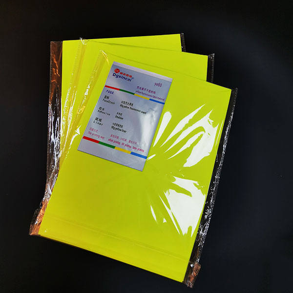 荧光黄不干胶材料